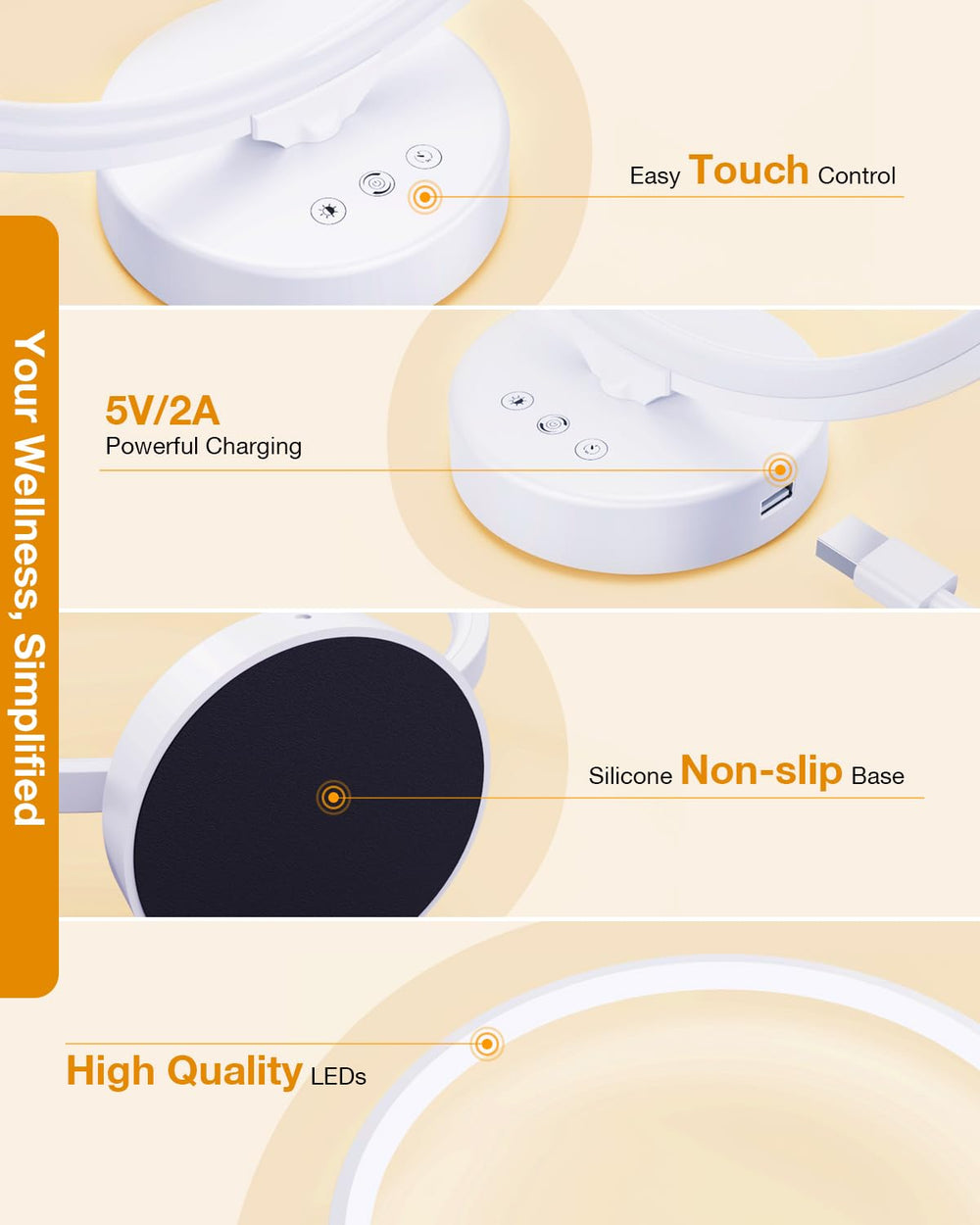 Geecent Sun Lamp durable aluminum construction for long-term use
