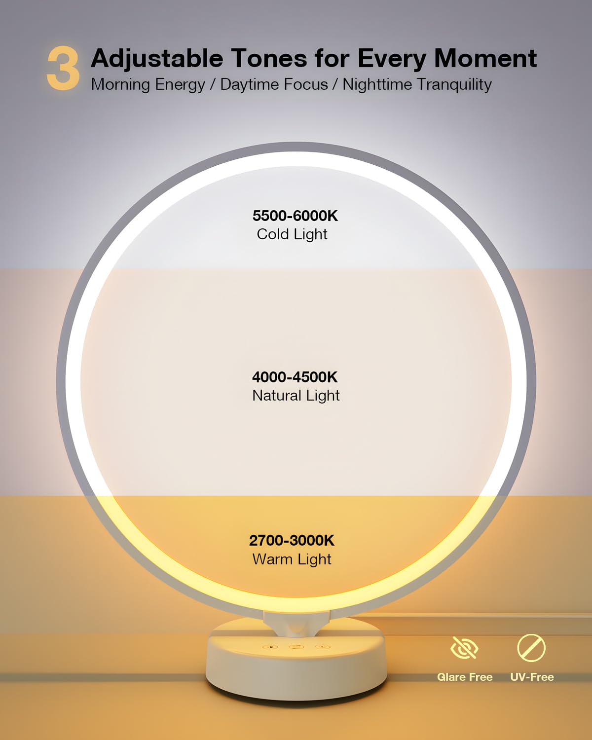 Geecent Sun Lamp timer memory function ready for your next use