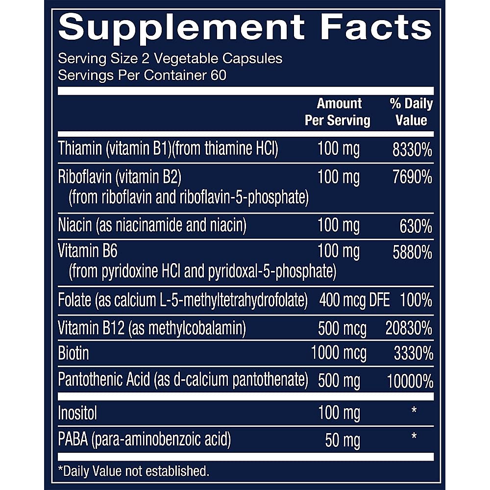 GEEGVV Vthrive capsules close-up highlights bioactive B-complex for daily energy.