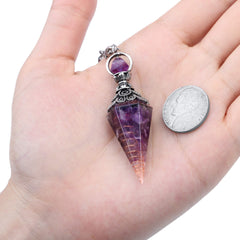 GEHECRST natural amethyst chips emphasizing calming focus during meditation