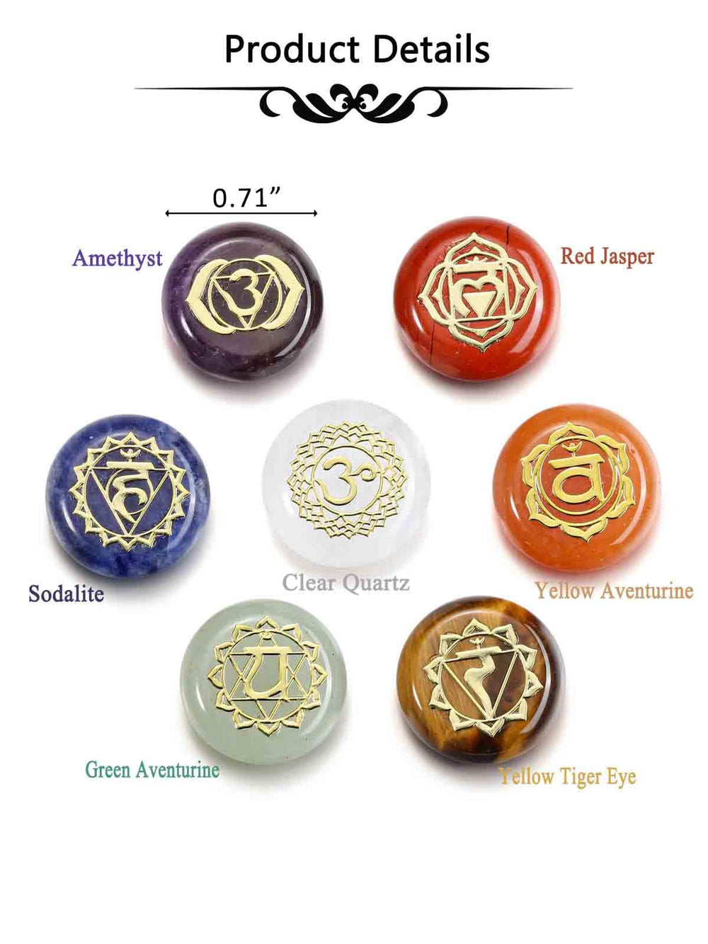 GEHECRST yellow aventurine crystal for motivation and positive vibes