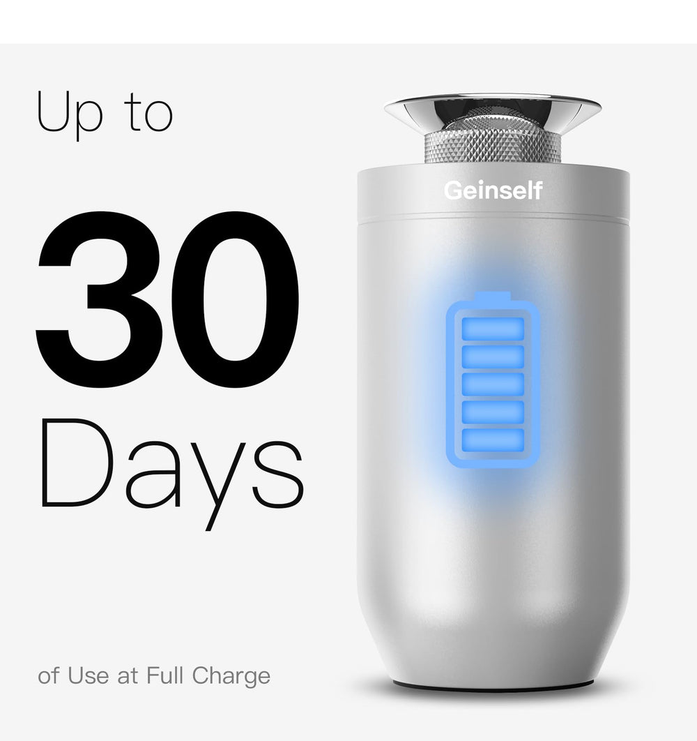 Geinself cup-holder-compatible diffuser base stays steady on the road.