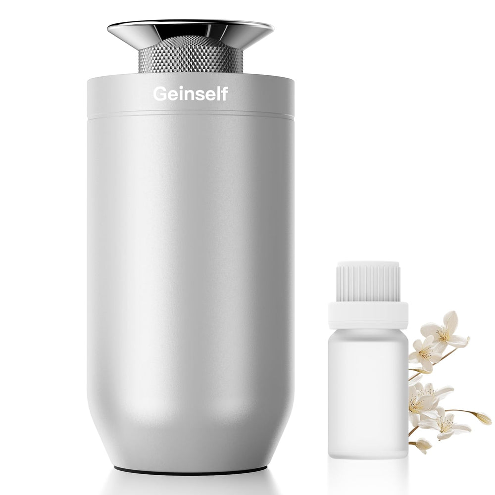 Geinself waterless diffuser with aluminum body for durable car styling and aroma.