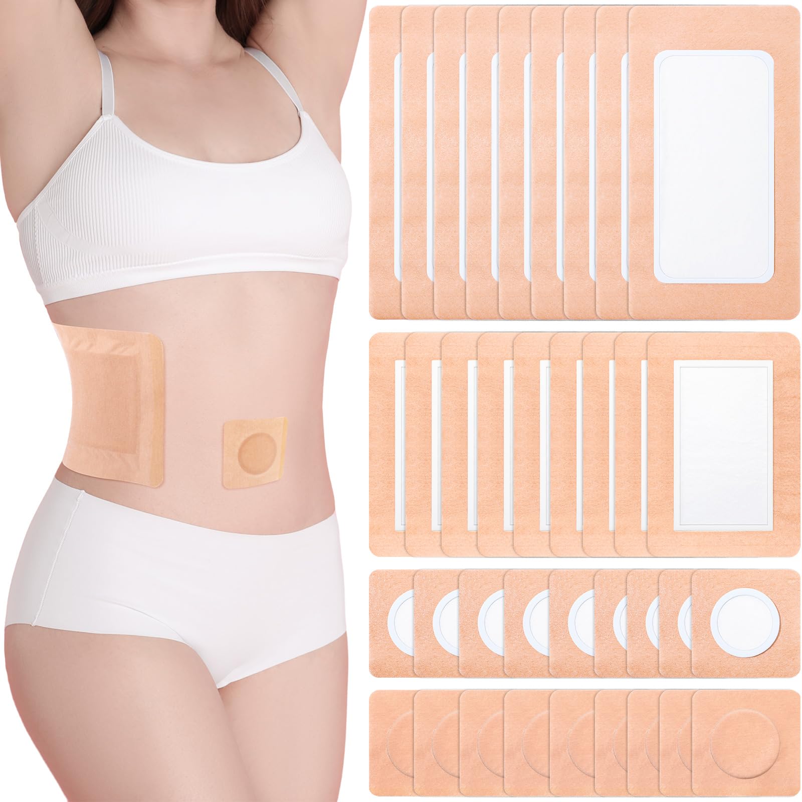 Geiserailie castor oil pack large wrap on waist for broad-area care.