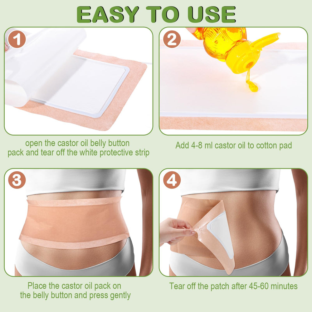 Geiserailie abdomen wrap patch providing gentle coverage and oil absorption.