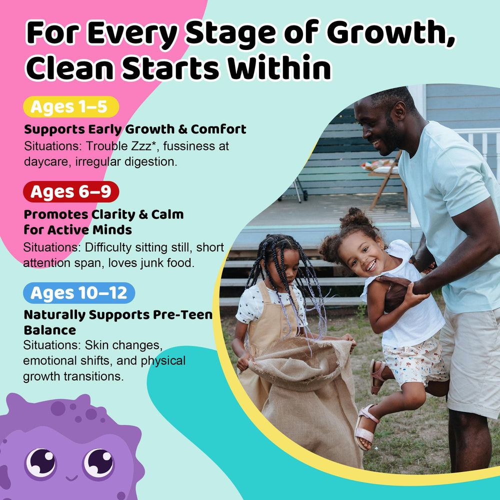 Geloyar Zeolite Detox Kids Drops mixed berry flavor close-up for kid-friendly taste