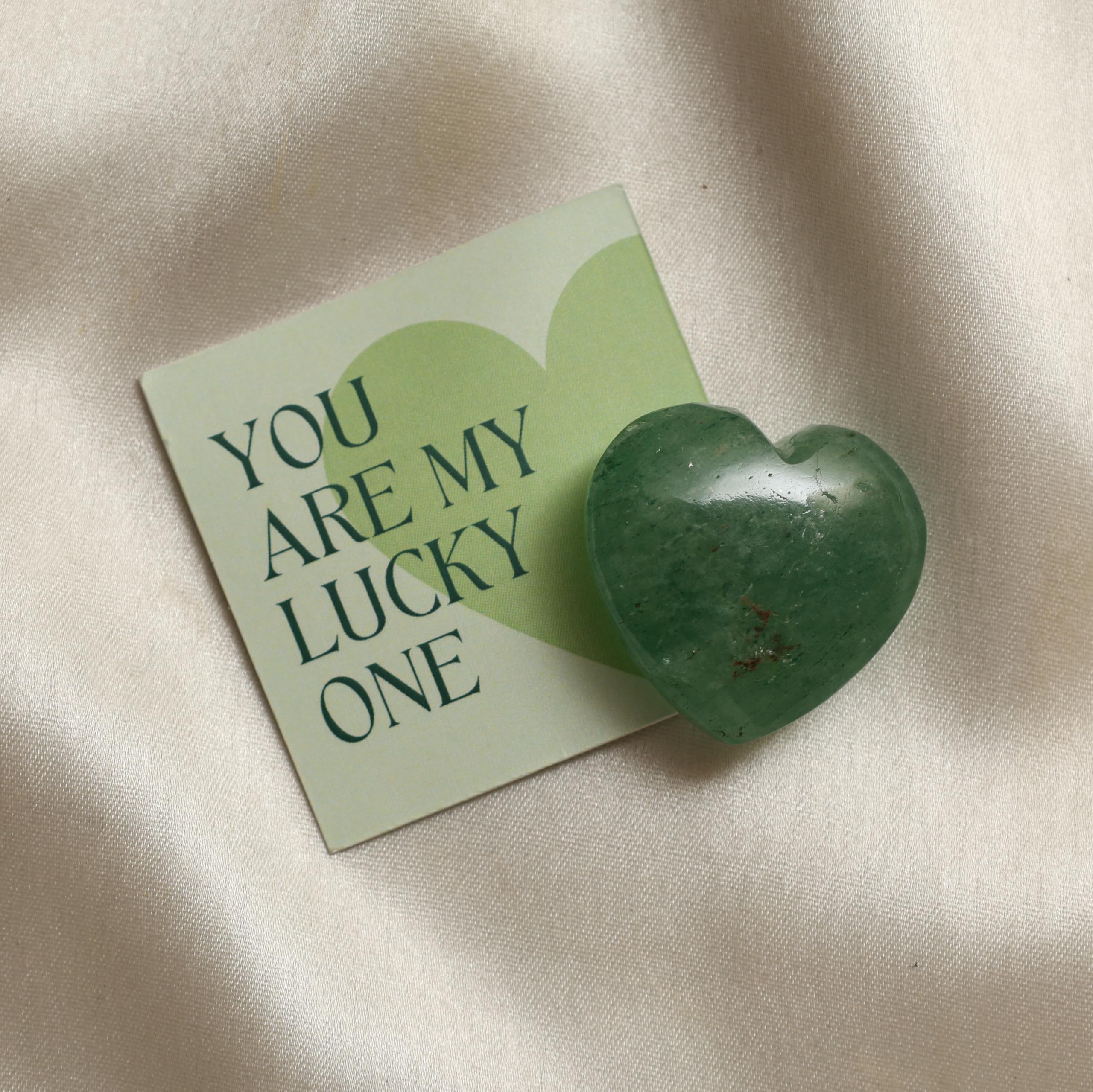 Gemanifest Pocket green aventurine crystal for workspace energy