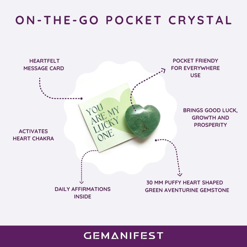 Gemanifest Sentiment card included with affirmations