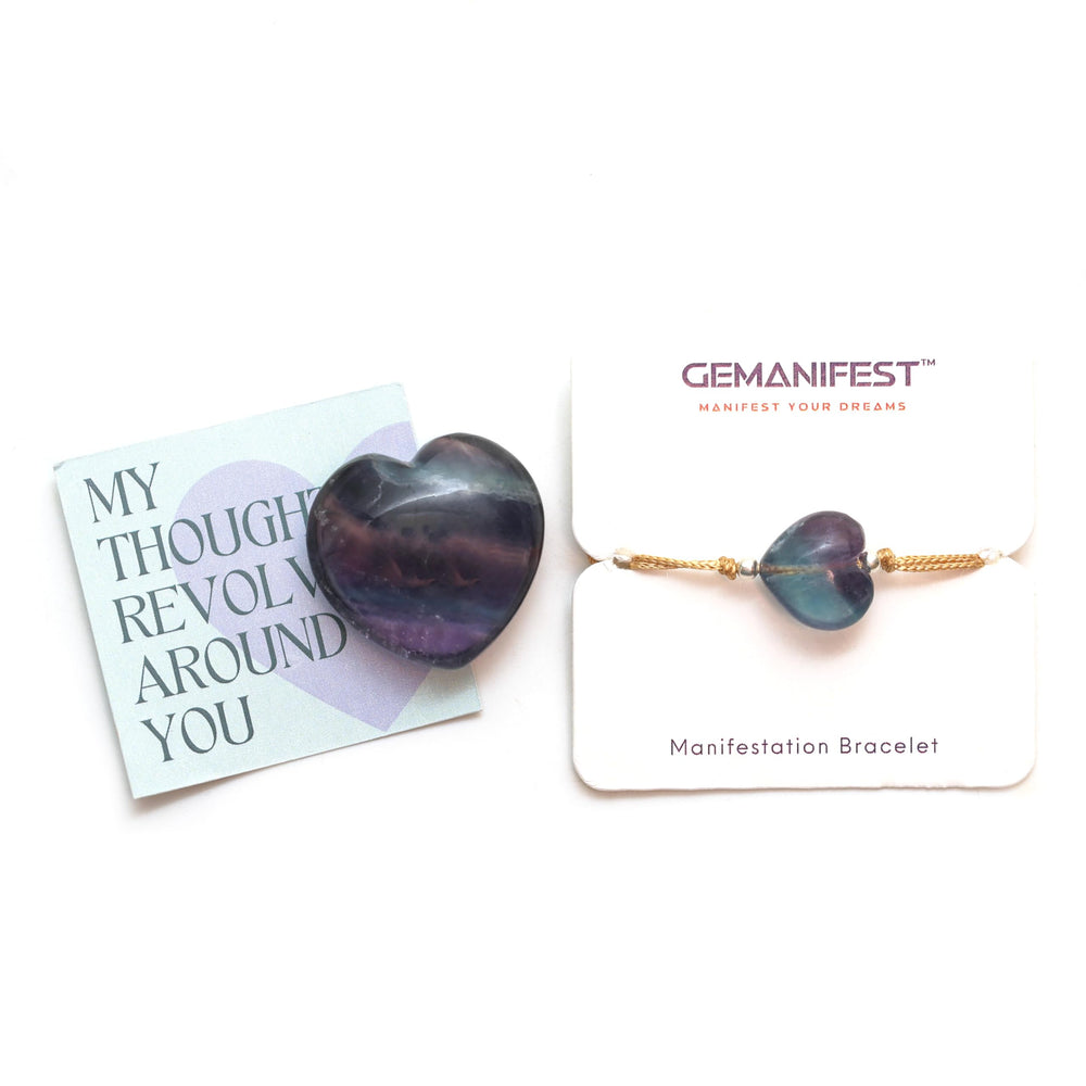 Gemanifest study space setup with fluorite set for focus.