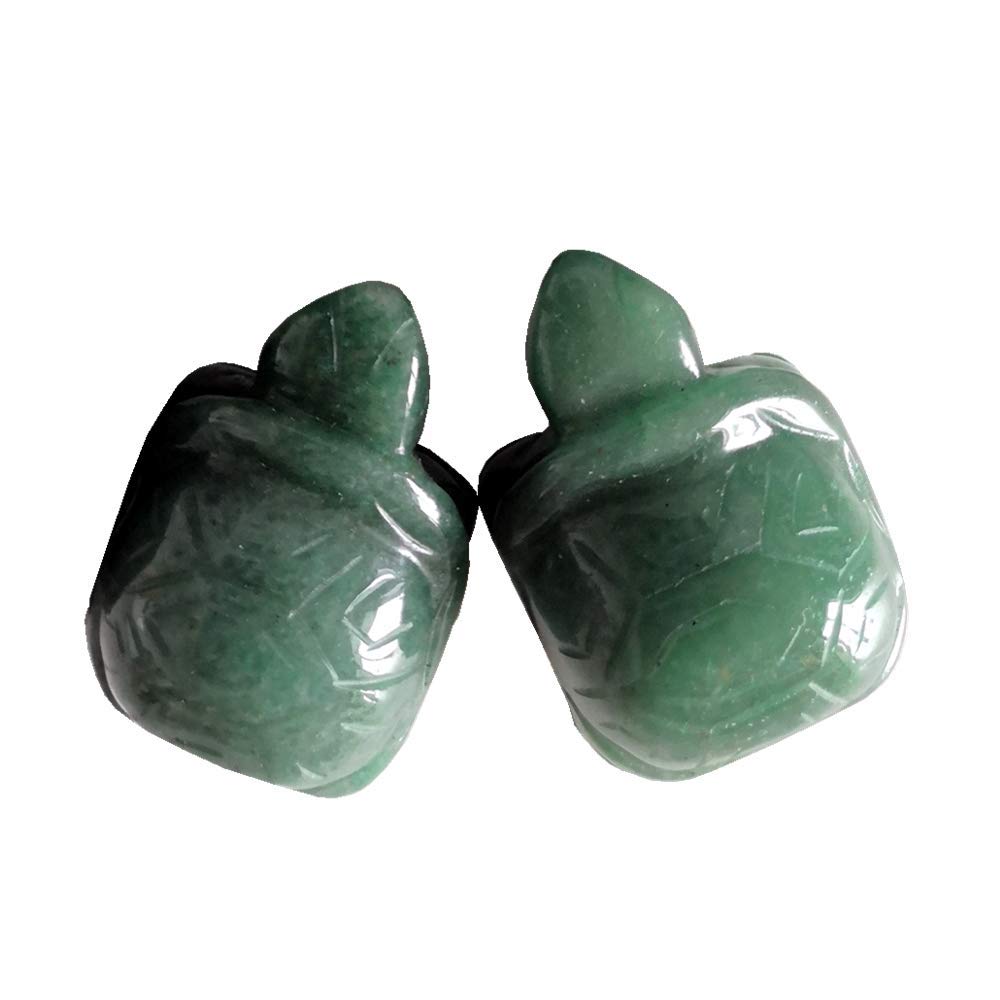 Gemgogo green aventurine tortoise figurine for peaceful decor and energy flow.