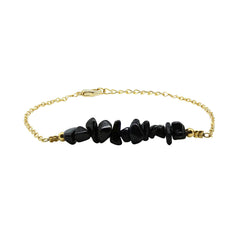 Gempires Nature's Treasure black tourmaline bracelet closeup showing natural stones