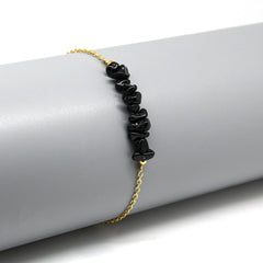 Gempires Nature's Treasure natural black tourmaline beads for bold minimalist style