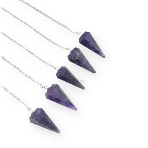 GEMSCITE pendulum features a clear quartz bead accent during use.