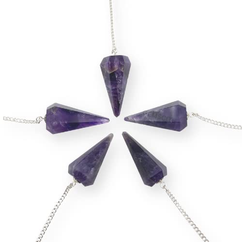 GEMSCITE gift-ready amethyst pendulum set for thoughtful gifting.
