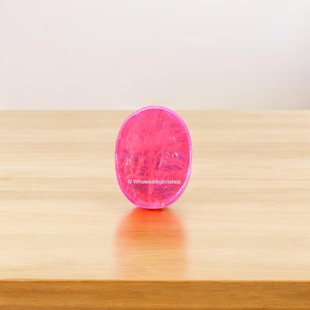 GEMSCITE Angel Aura Rose Quartz size 40x28 mm