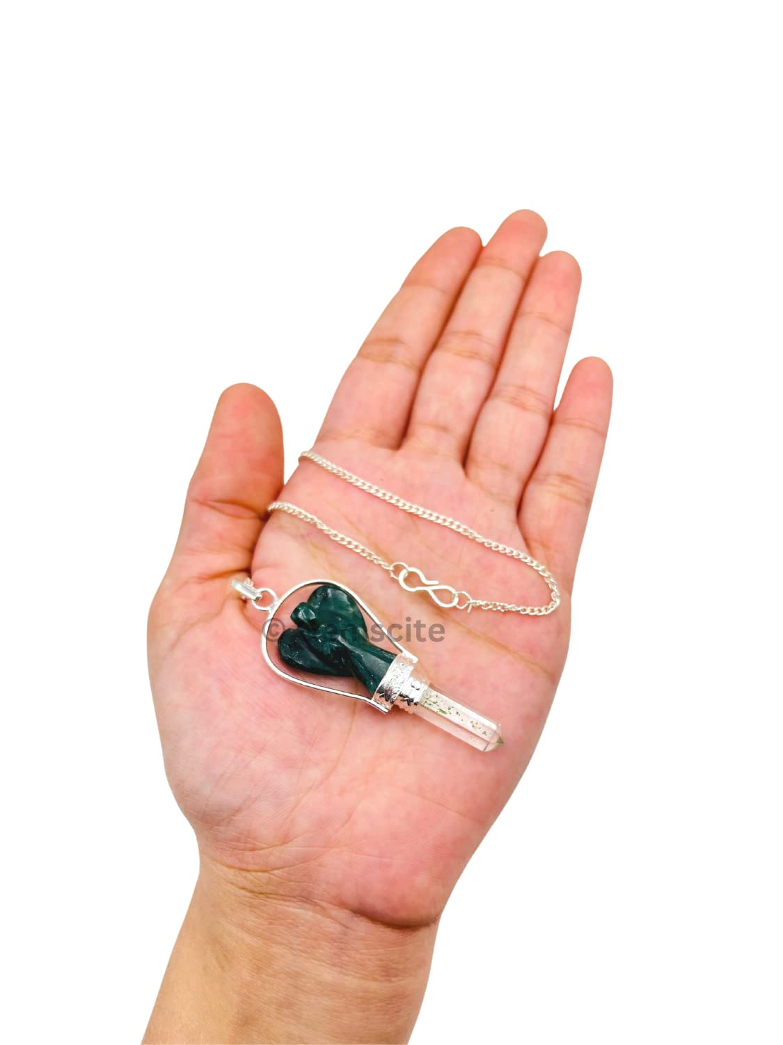 GEMSCITE handcrafted angel pendant detail highlighting artisanal craftsmanship