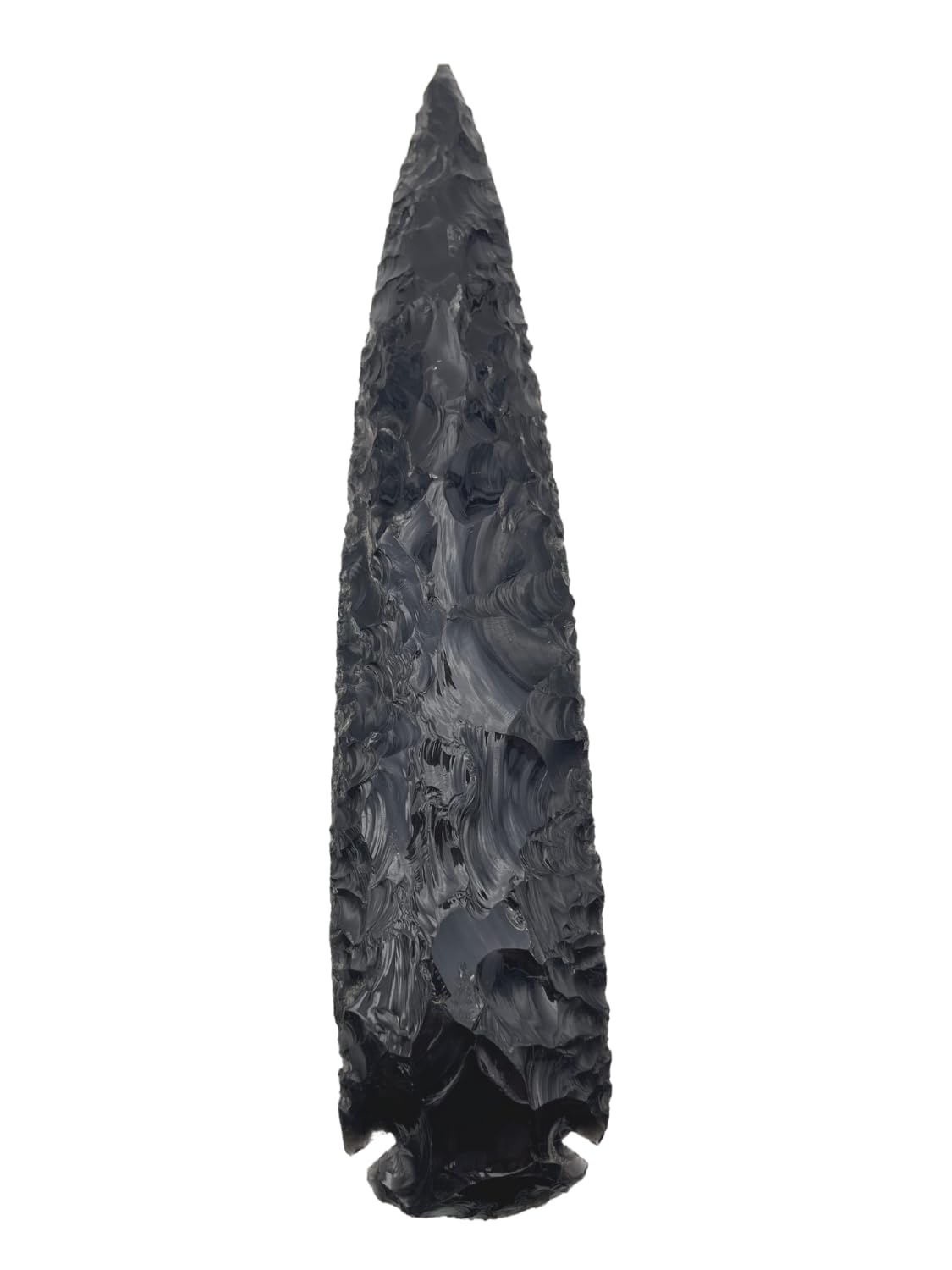GEMSCITE Black Obsidian arrowhead front view for DIY jewelry projects