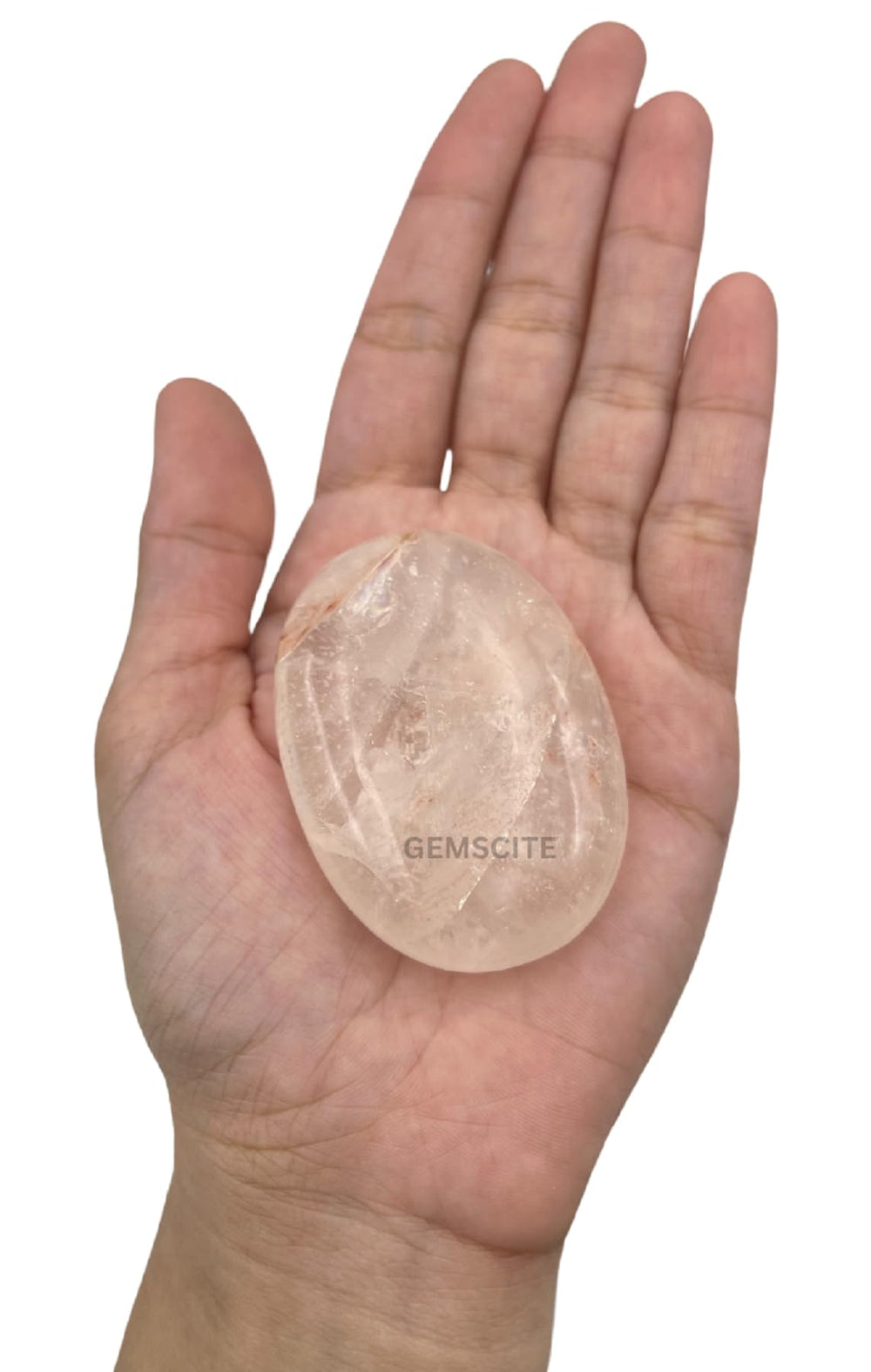 GEMSCITE clear quartz crystal grid tool for energy work and intention setting.