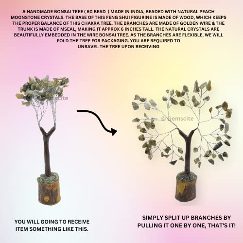 GEMSCITE feng shui gemstone tree enhances decorative balance in any room