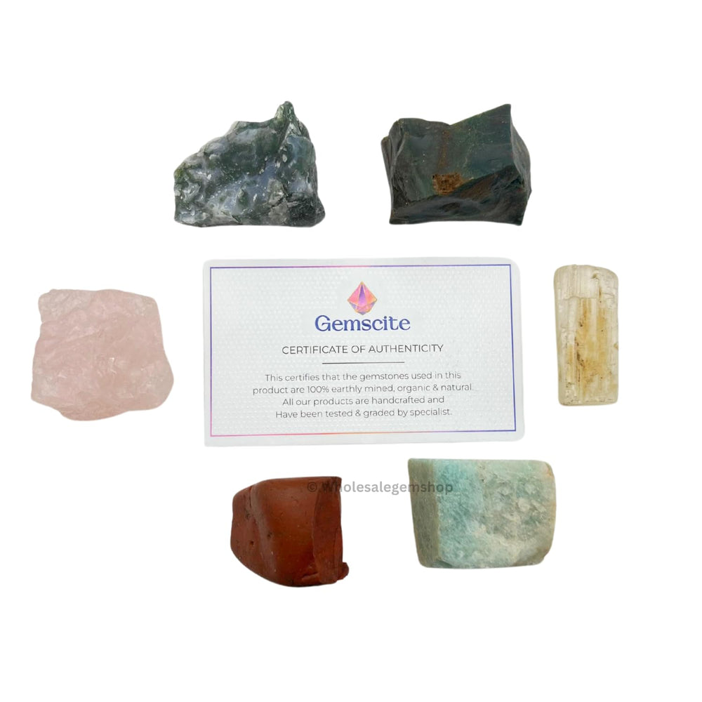 GEMSCITE Rose Quartz stone invites compassion and self-care moments