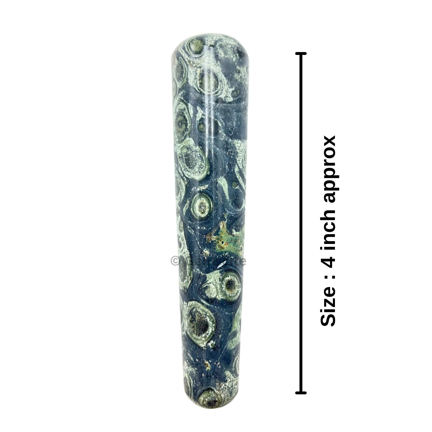 GEMSCITE kambaba jasper massage wand on mat for meditation and focus