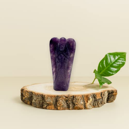 GEMSCITE Lepidolite texture close-up highlights soothing color bands.