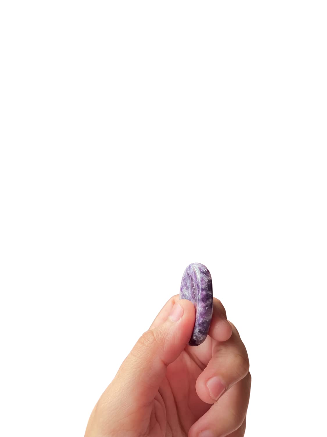 GEMSCITE Lepidolite worry stone packaging ready gift set