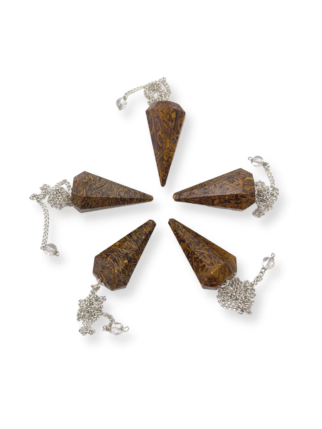 GEMSCITE Mariyam pendulum used for meditation and energy work.