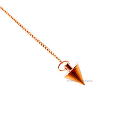 GEMSCITE Rose Gold pendulum chain gleams during smooth swings.