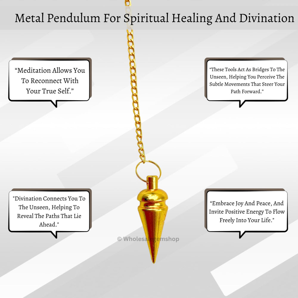 Elegant GEMSCITE pendulum with gilded surface and detailing.