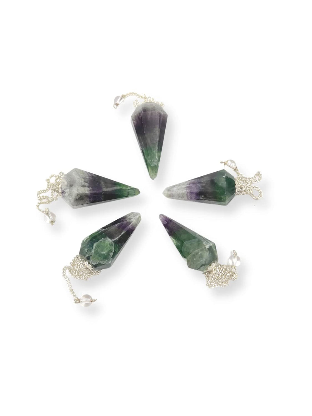 GEMSCITE hand-carved natural stone pendulums with authentic texture