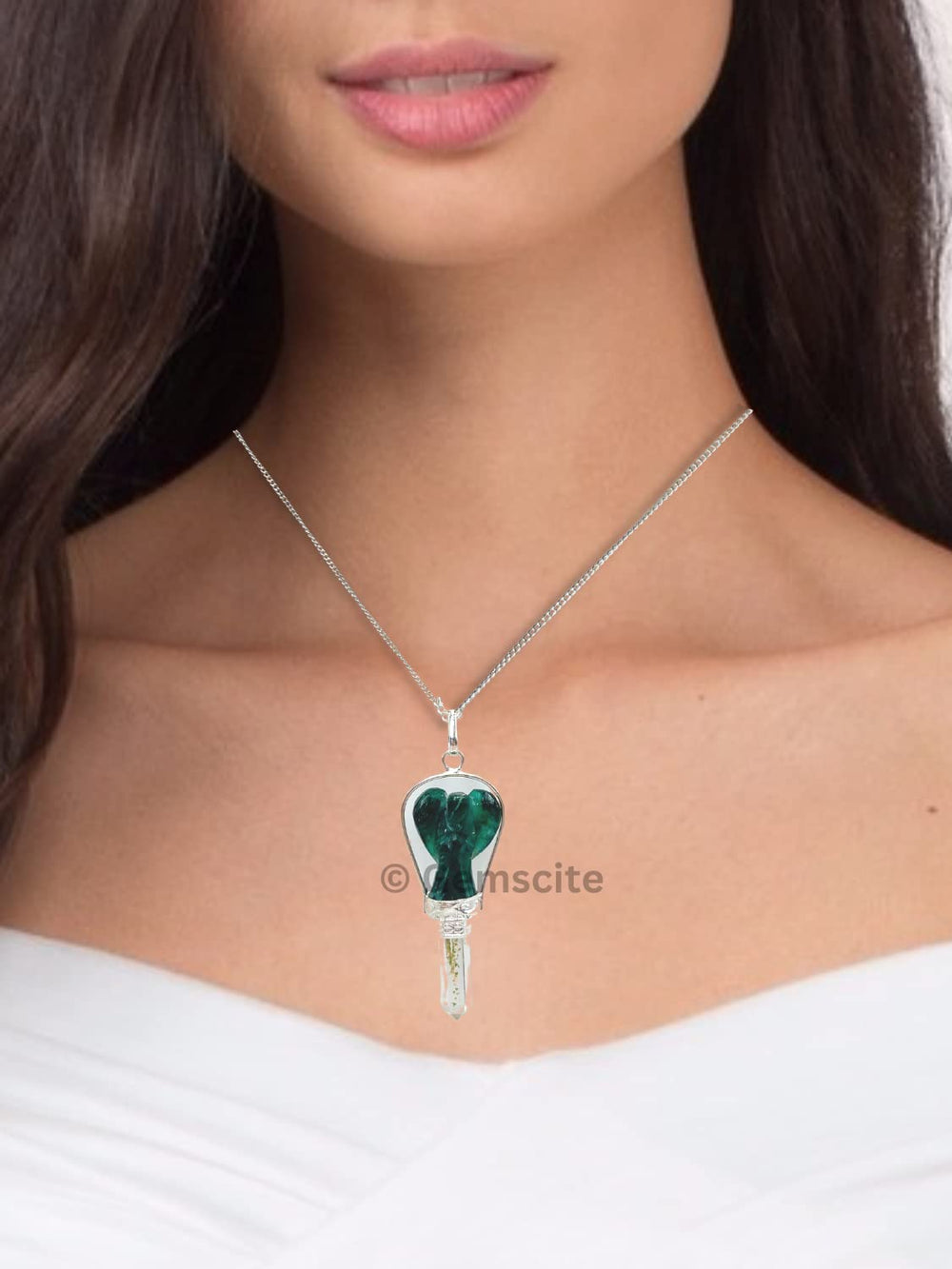GEMSCITE protective pouch included with the pendant set