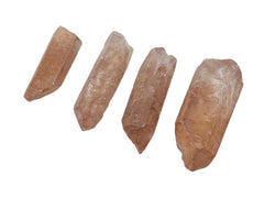 GEMSCITE red Lemurian seed crystal quartz promotes peaceful energy for home meditation.