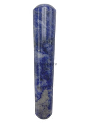 GEMSCITE Sodalite wand close-up displays natural veining and unique divination potential.