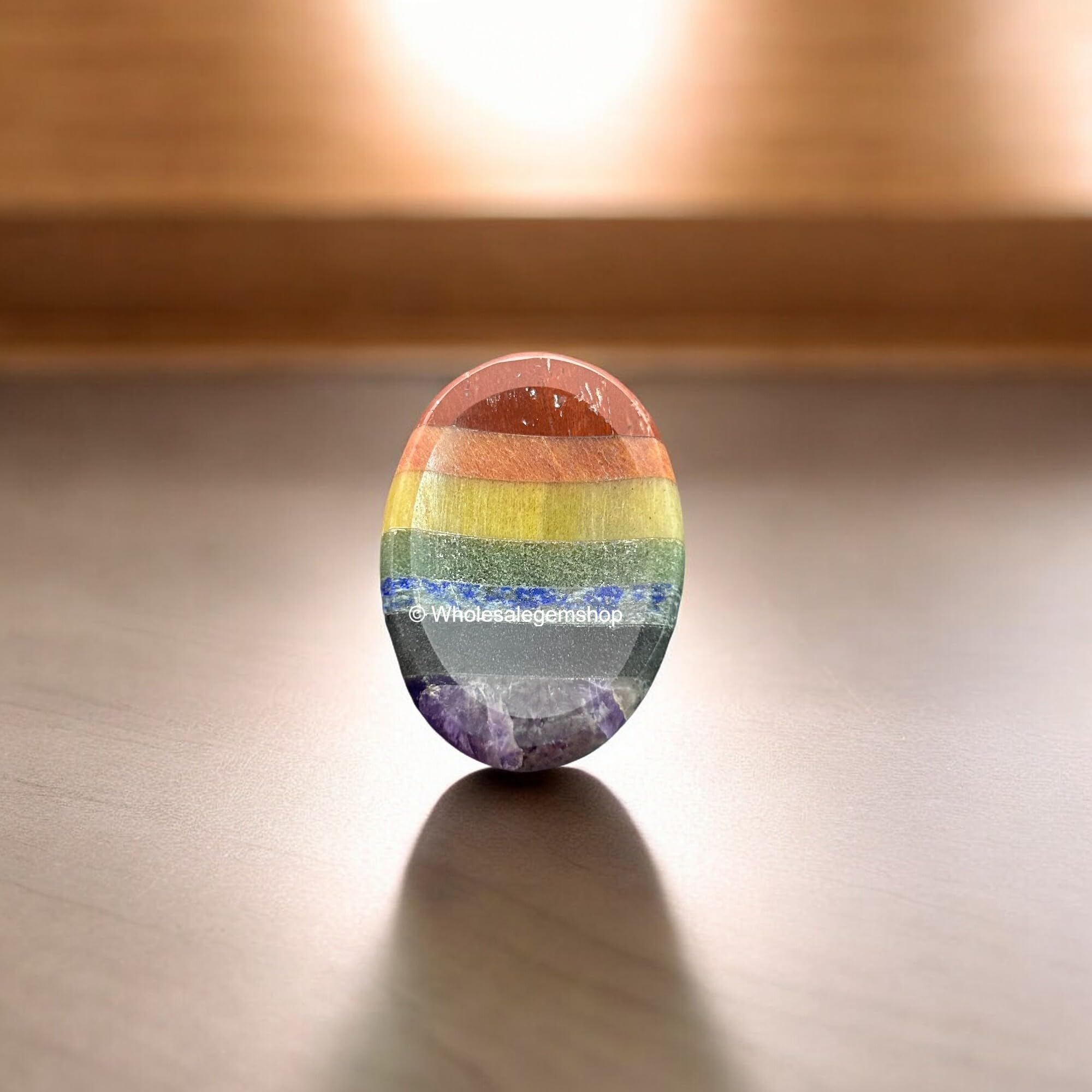 GEMSCITE worry stone size 40x28 mm for easy grip.