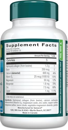 Genacol capsules closeup showing easy-to-take capsules for daily joint care.