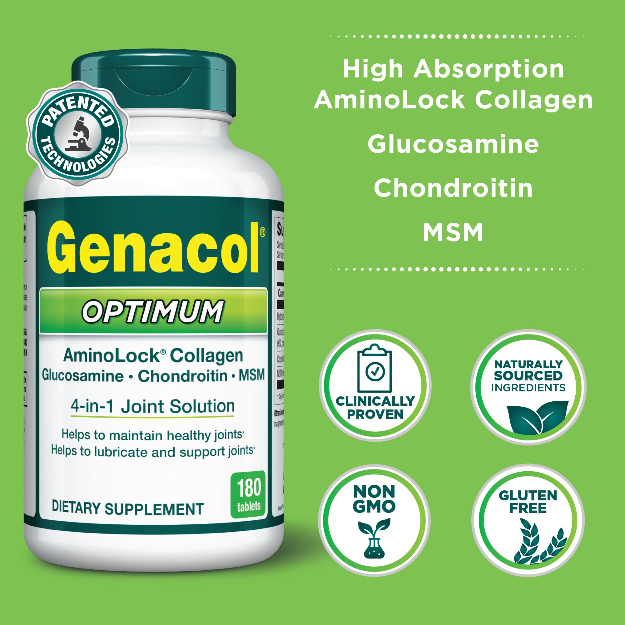 Genacol Optimum MSM aids joint resilience through activity