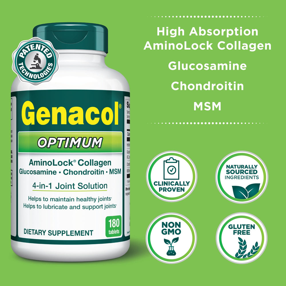Genacol Optimum MSM aids joint resilience through activity