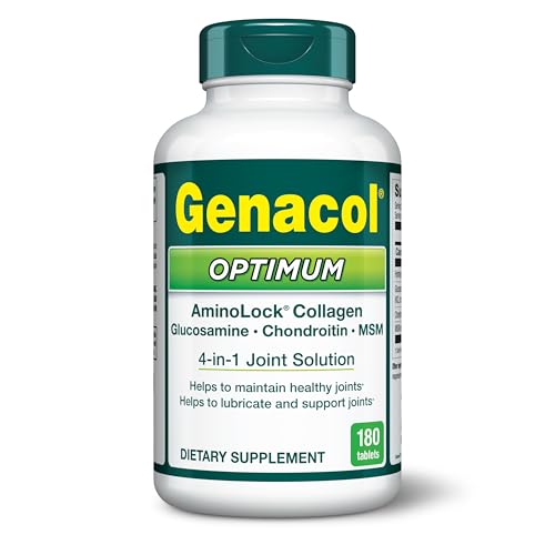 Genacol Optimum tablets close-up highlighting easy daily dosing