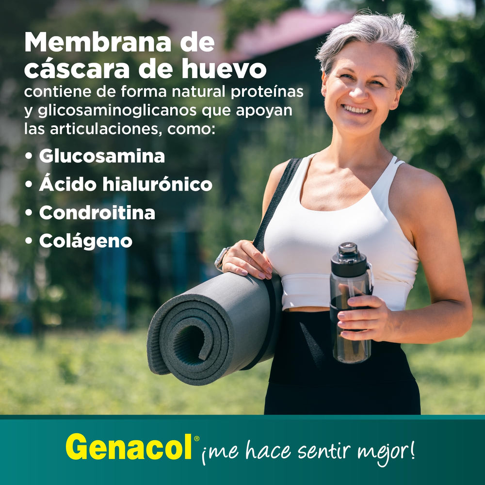 Genacol Ovoflex product information panel highlighting 60 capsule supply