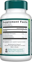 Genacol Plus bottle back label with ingredients and usage guidance.