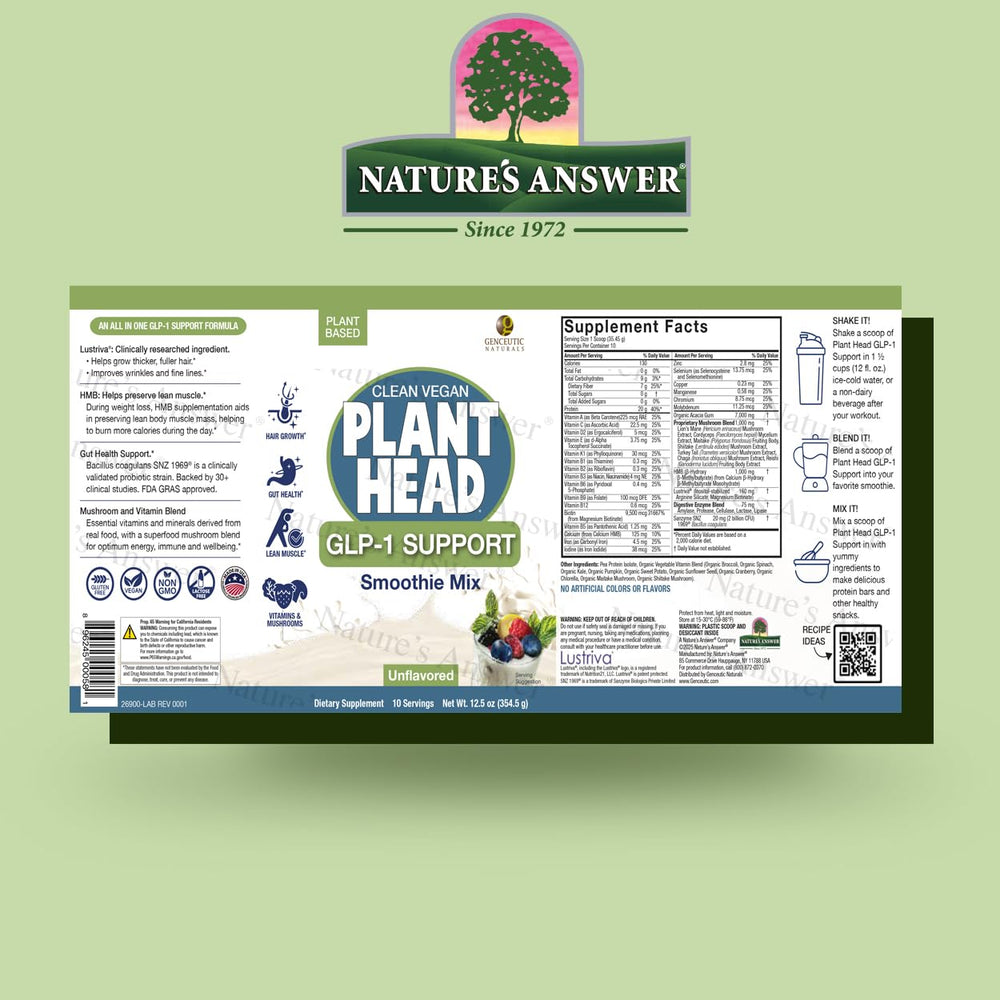 Genceutic Naturals GLP-1 support powder blends easily into daily smoothies