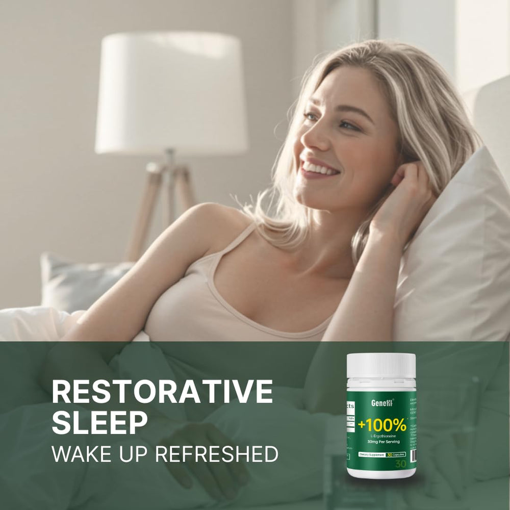 GENEIII L-Ergothioneine bottle-pour for easy daily intake.