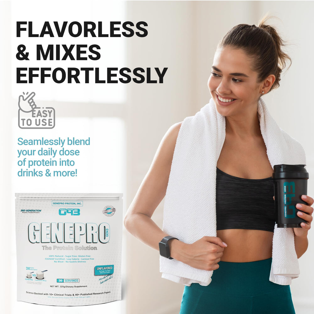 GENEPRO GEN. 3 kitchen-use idea with juice or smoothie.