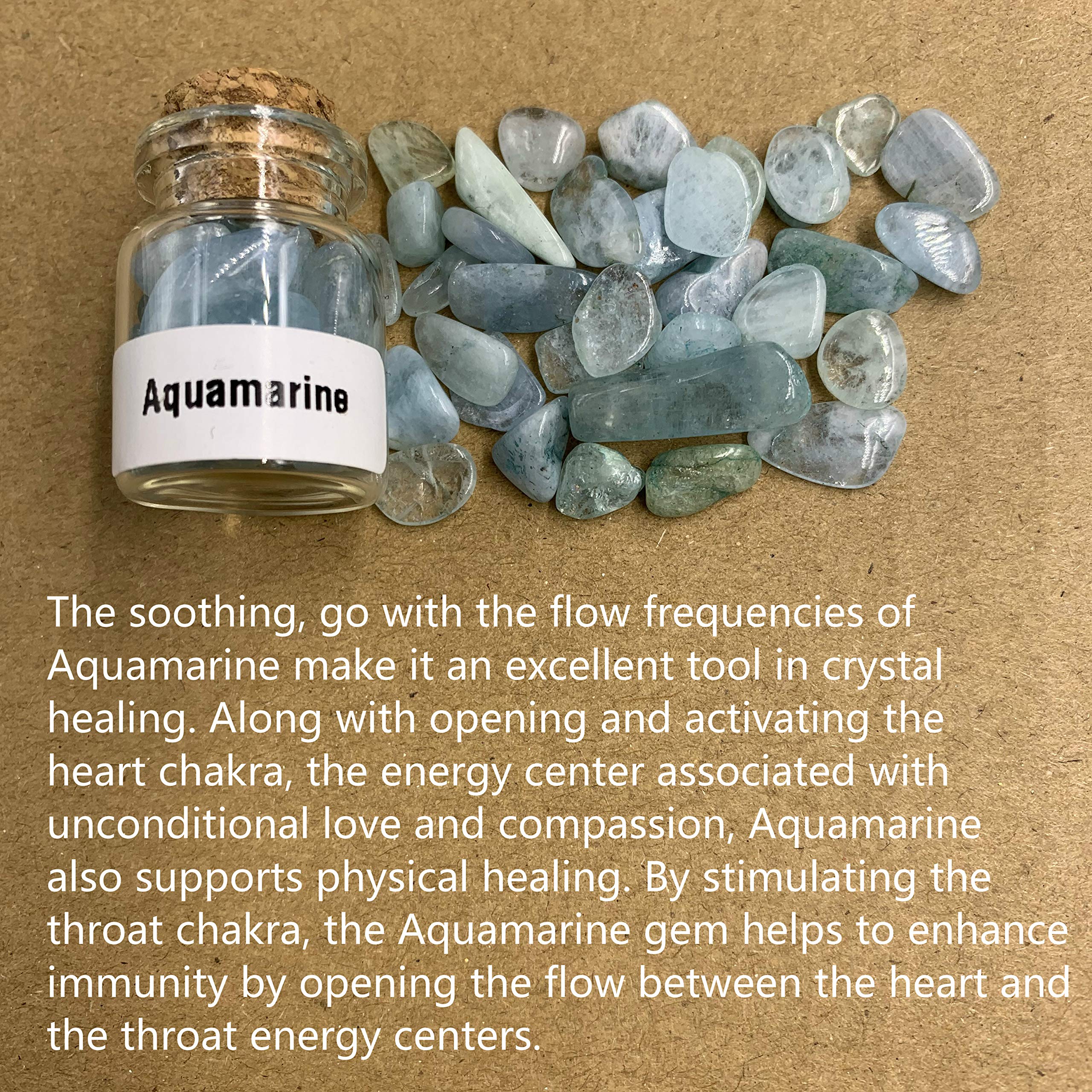 Generic 45-crystal bottles inside view highlighting the gemstone mix.
