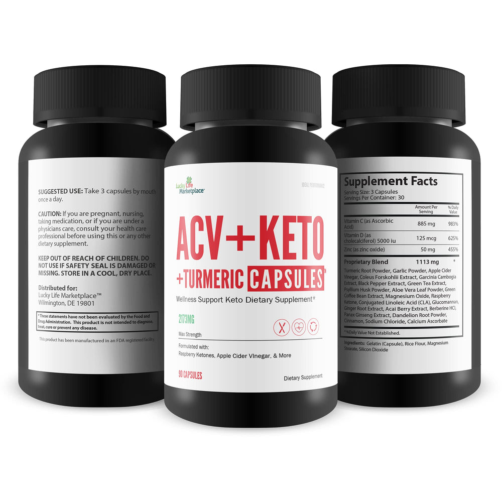 Label close-up highlighting keto-friendly formula and immune vitamins.