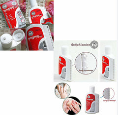 Generic Antiphlamine lotion-application closeup showing massage use