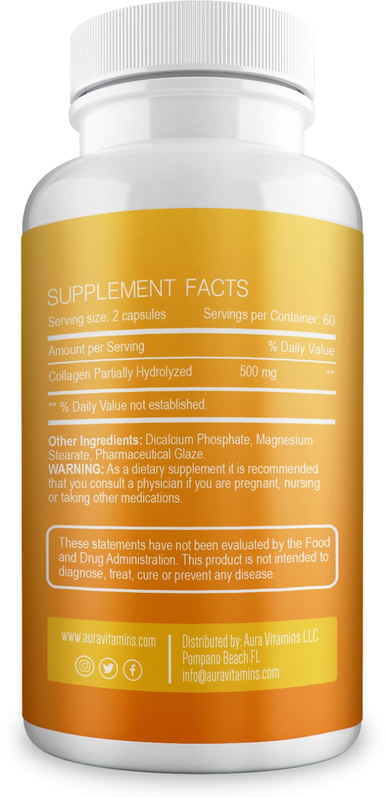 Generic Aura plant-based supplement symbolism indicating clean health support.