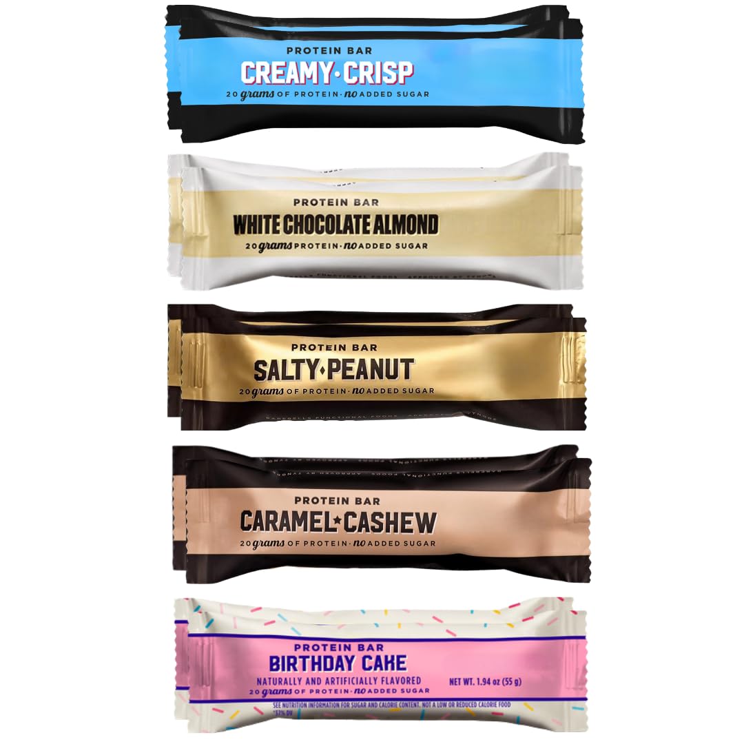 Generic Barebeils protein bars front packaging showing a convenient high-protein snack for busy days.