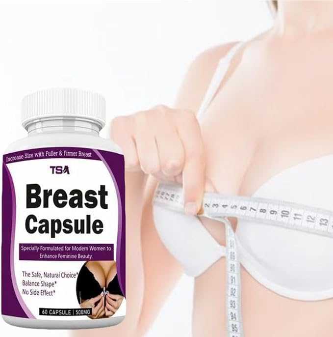 Generic Breast Enhancement bottle front showing easy daily support for the bust